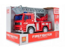 Пожежна машина інерційна, озвучена, зі світлом, в коробці WY551B р.24*12*15,5см